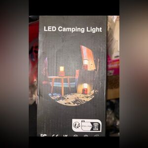 LED Camping Light - Portable Black Lantern